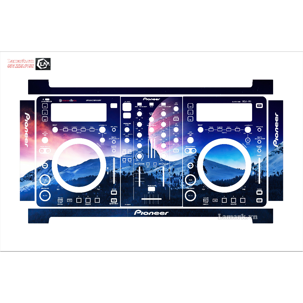 Tấm dán skin cho Dj XDJ R1
