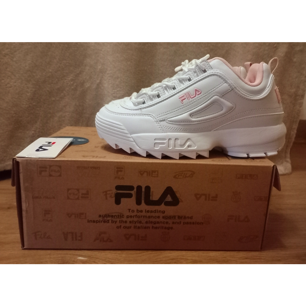 Giày Sneaker Thể Thao Nữ FILA DISRUPTOR II  hồng chính hãng 100%