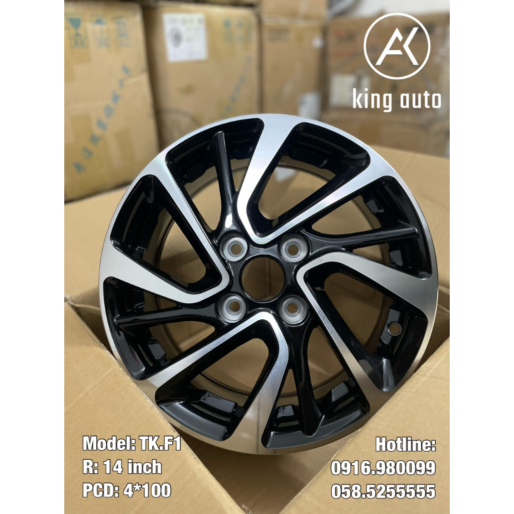 HOT: Mâm đúc Lazang R14 inch siêu đẹp. HÀNG ĐÚC NGUYÊN KHỐI