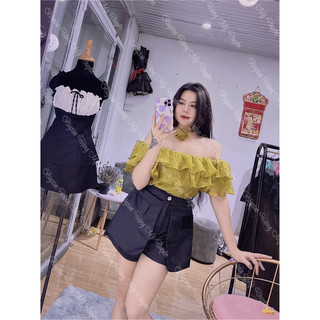 SET SHORT ÁO ĐŨI LỤA RỚT VAI SIÊU HOT [BIGSIZE 55-90KG] ẢNH CHỤP THẬT
