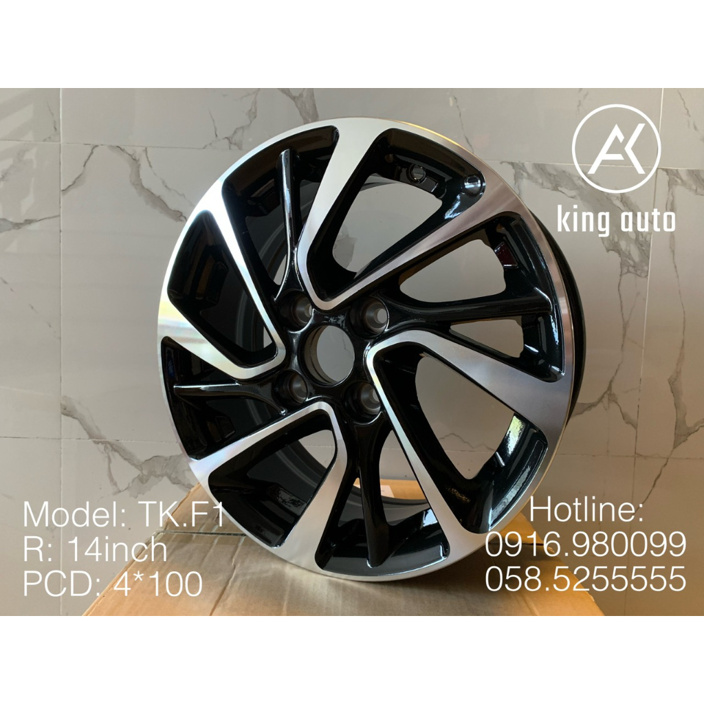 HOT: Mâm đúc Lazang R14 inch siêu đẹp. HÀNG ĐÚC NGUYÊN KHỐI