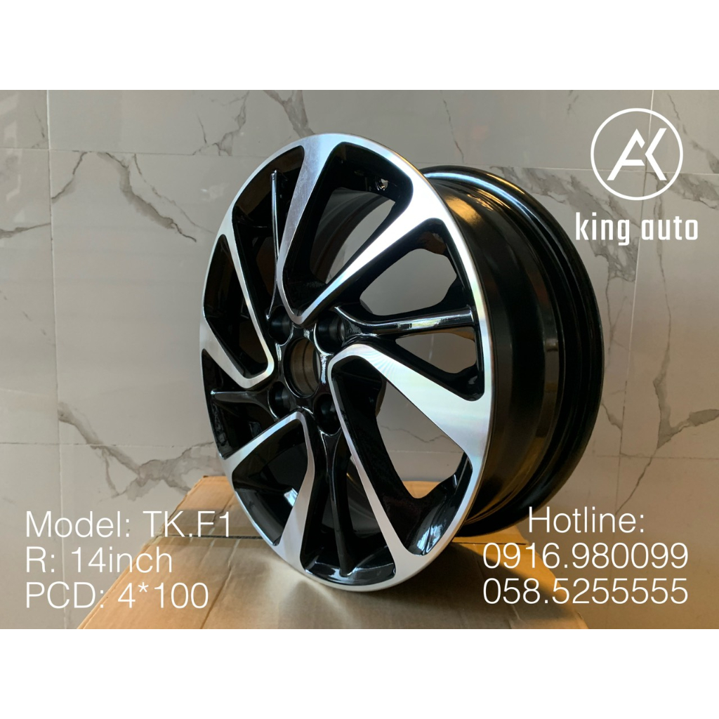 HOT: Mâm đúc Lazang R14 inch siêu đẹp. HÀNG ĐÚC NGUYÊN KHỐI