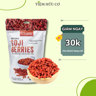 Kỷ tử hữu cơ C'lavie loại 1 hạt to,dẻo,ngọt pha trà,chè dưỡng nhan tốt cho sức khỏe 170g