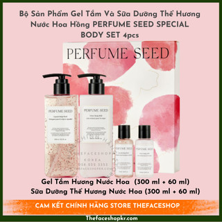 BỘ DƯỠNG THỂ + GEL TẮM HƯƠNG HOA HỒNG PERFUME SEED THEFACESHOP
