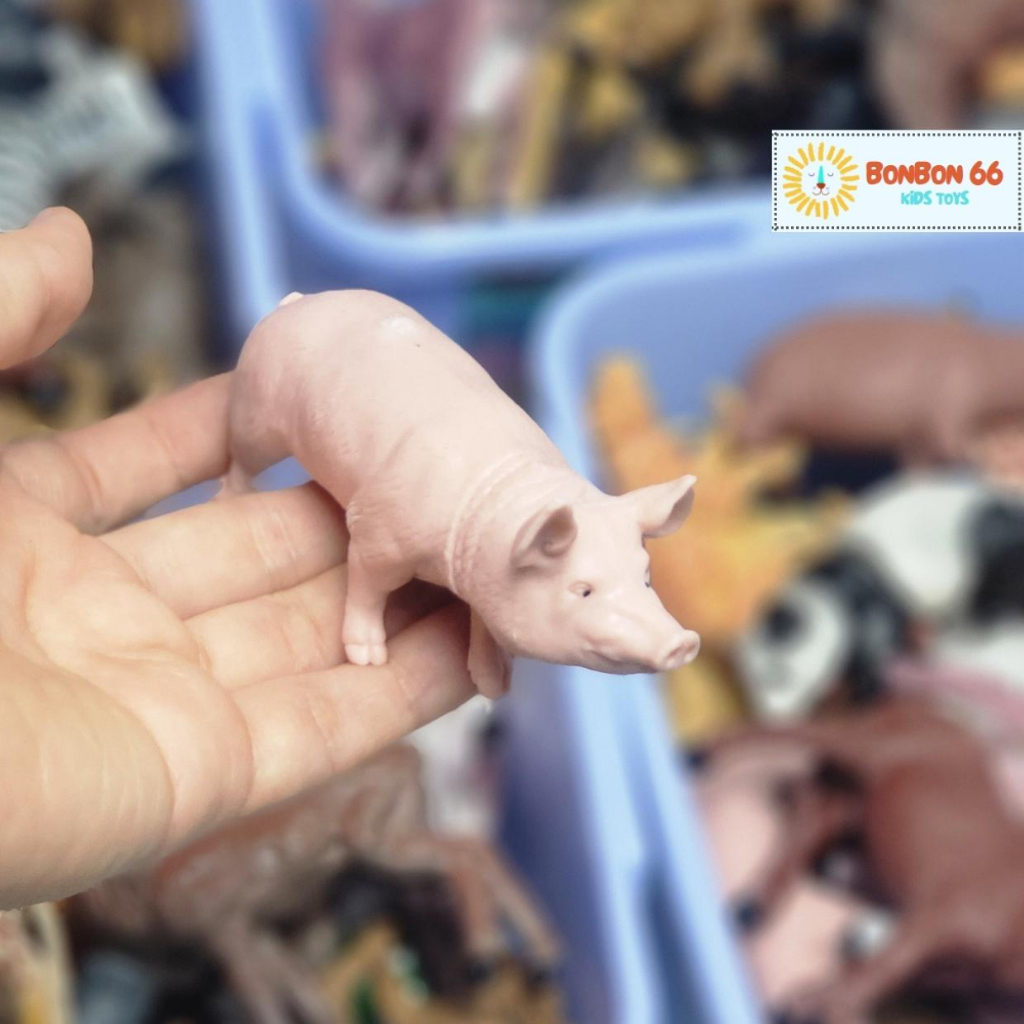 Bộ Đồ Chơi Con Vật 58 Chi Tiết Mô Hình Động Vật Bằng Nhựa An Toàn Cho Bé BonBon66.shop
