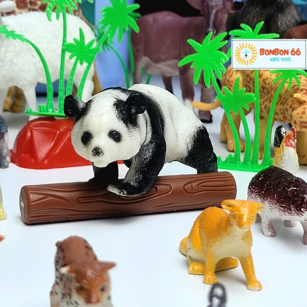Bộ Đồ Chơi Con Vật 58 Chi Tiết Mô Hình Động Vật Bằng Nhựa An Toàn Cho Bé BonBon66.shop