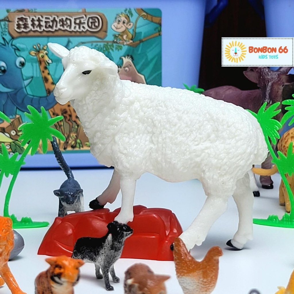Bộ Đồ Chơi Con Vật 58 Chi Tiết Mô Hình Động Vật Bằng Nhựa An Toàn Cho Bé BonBon66.shop