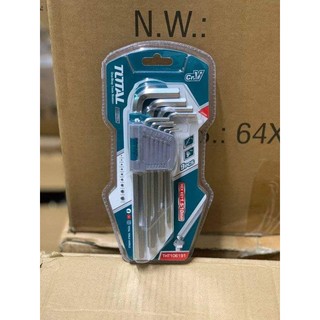 Bộ 9 chìa lục giác loại ngắn total tht106191