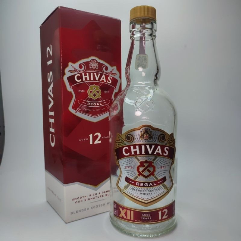 vỏ chai decor Chivas 12 dung tích 750ml