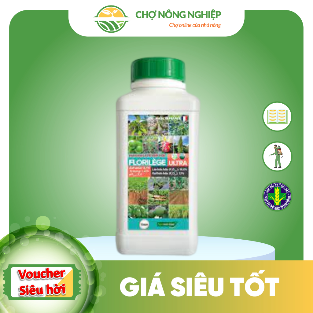 Phân bón lá sinh học Florilege Ultra SAGO 500ML lân Kali hữu hiệu cho cây