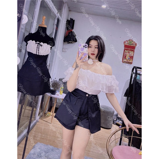 SET SHORT ÁO ĐŨI LỤA RỚT VAI SIÊU HOT [BIGSIZE 55-90KG] ẢNH CHỤP THẬT