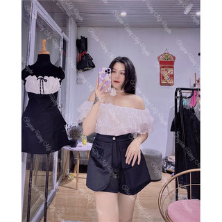 SET SHORT ÁO ĐŨI LỤA RỚT VAI SIÊU HOT [BIGSIZE 55-90KG] ẢNH CHỤP THẬT