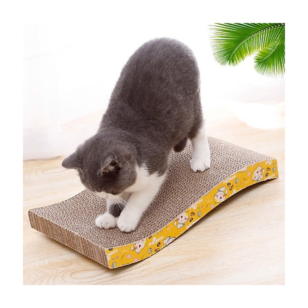 Bàn Cào Móng Hình Sóng Kèm Catnip Cho Mèo