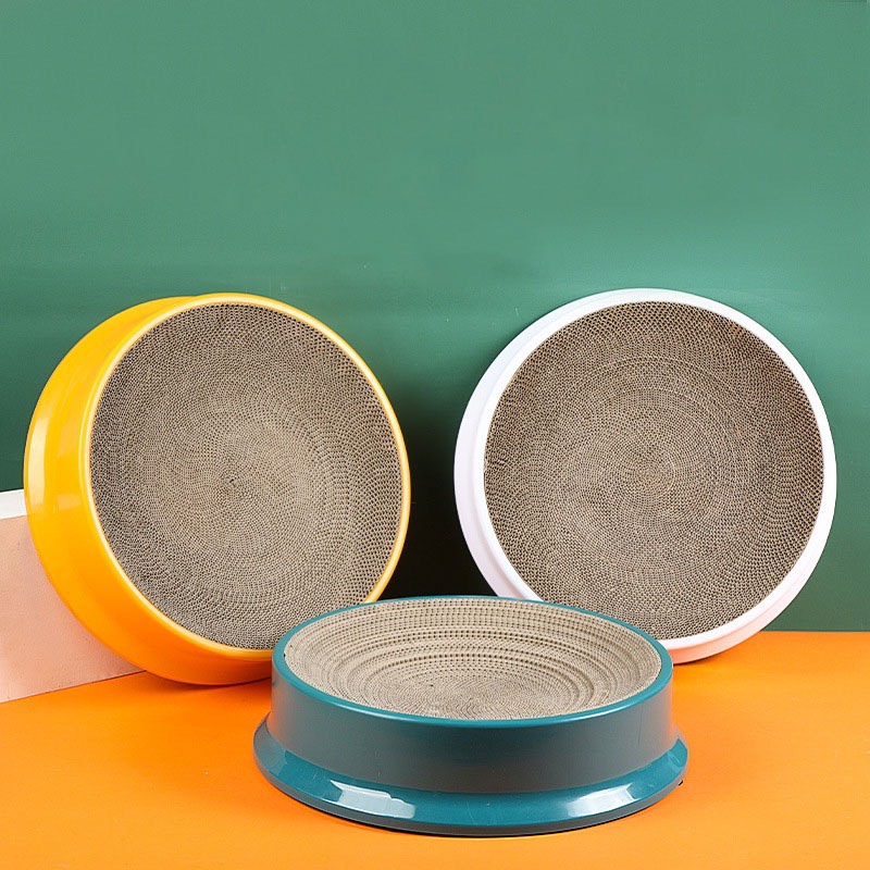 Bàn Cào Móng Size Lớn Nhựa Cao Cấp Chống Trầy Xước Kèm Catnip Cho Mèo