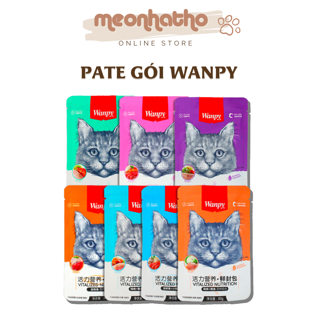 PATE MÈO WANPY GÓI 80G.