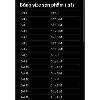 set đồ phong cách (style y2k, grunge, punk...) ls1