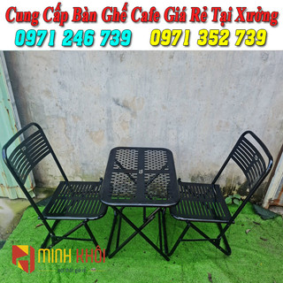 Combo 10 bàn xếp CNC, bàn cafe, bàn trà, bàn vỉa hè, bàn ghế ngoài trời