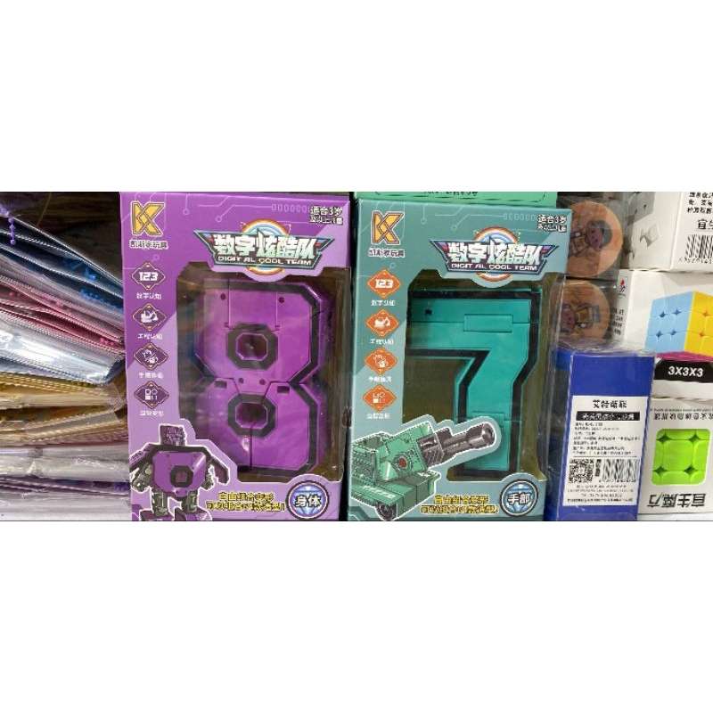 Bộ số to lắp ghép biến hình cho bé