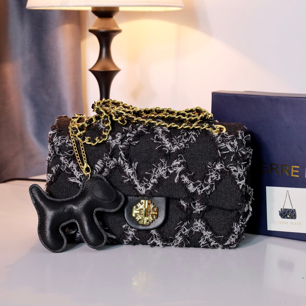 Túi kẹp nách + đeo chéo TERRE BLEUE full box tuồn hãng size 26*8*15cm đủ màu