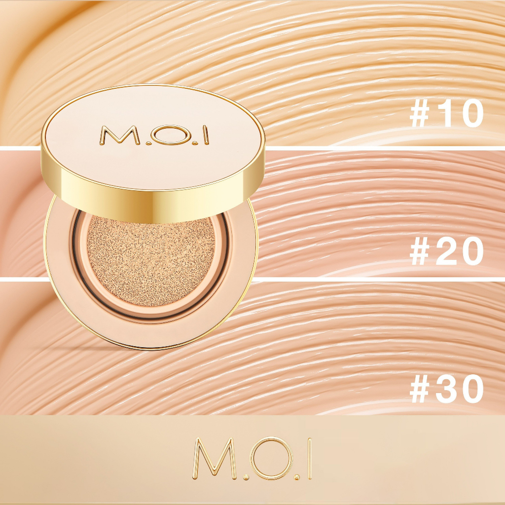 Phấn Nước M.O.I Premium Baby Skin Cushion Pearl Essence Silky Finish SPF50+ PA+++ - hồ ngọc hà