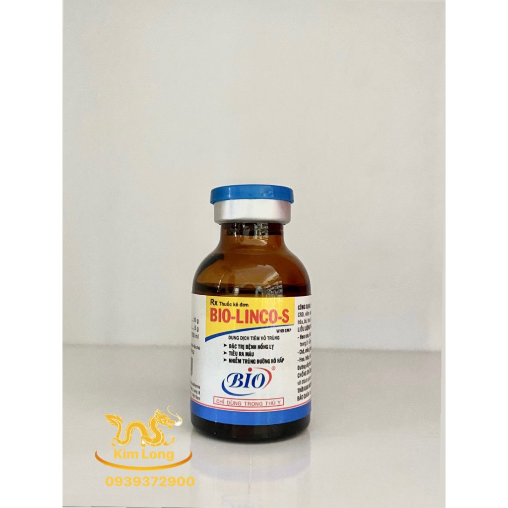 Bio-Linco-S 20ml - Nhiễm trùng đường hô hấp, bệnh hồng lỵ, tiêu ra máu