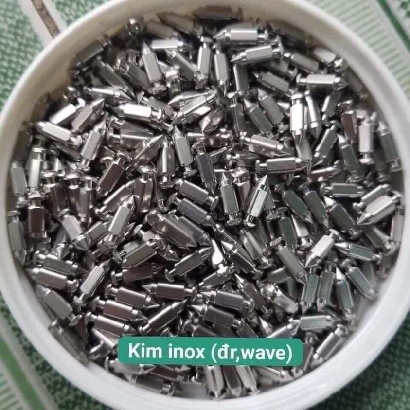 KIM 3 CẠNH INOX XỬ LÝ CHẾ CHÁY XĂNG DƯ  + CỐI ĐỒNG HONDA VÀ YAMAHA