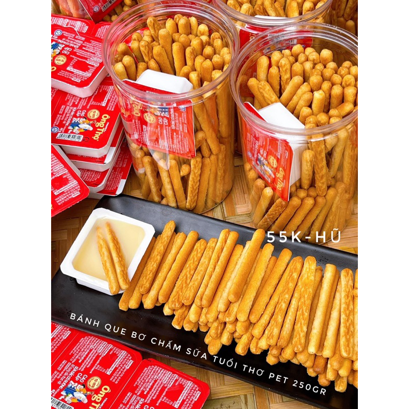 BÁNH QUE BƠ CHÂM SỮA 250GRAM