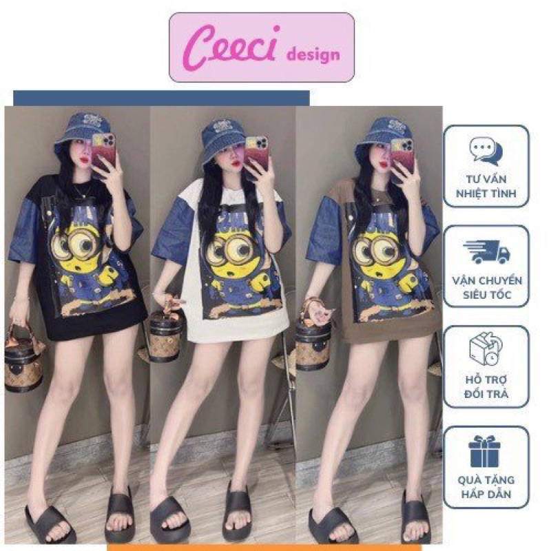 ÁO PHÔNG MINION PHỐI JEAN CÁ TÍNH