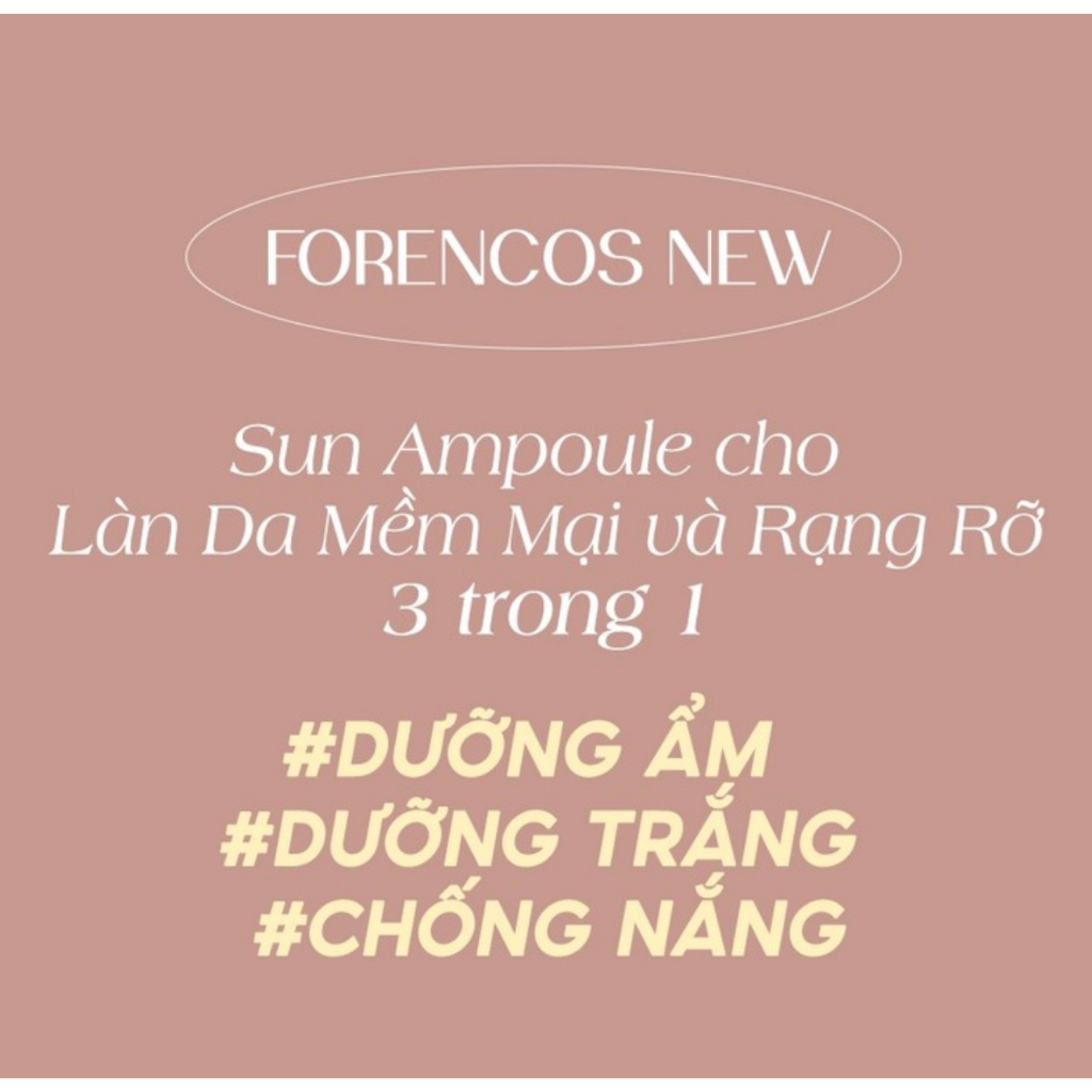 Tinh chất dưỡng nâng tone có chống nắng Forencos Wonderwerk Marula Tone Up Sun Ampoule