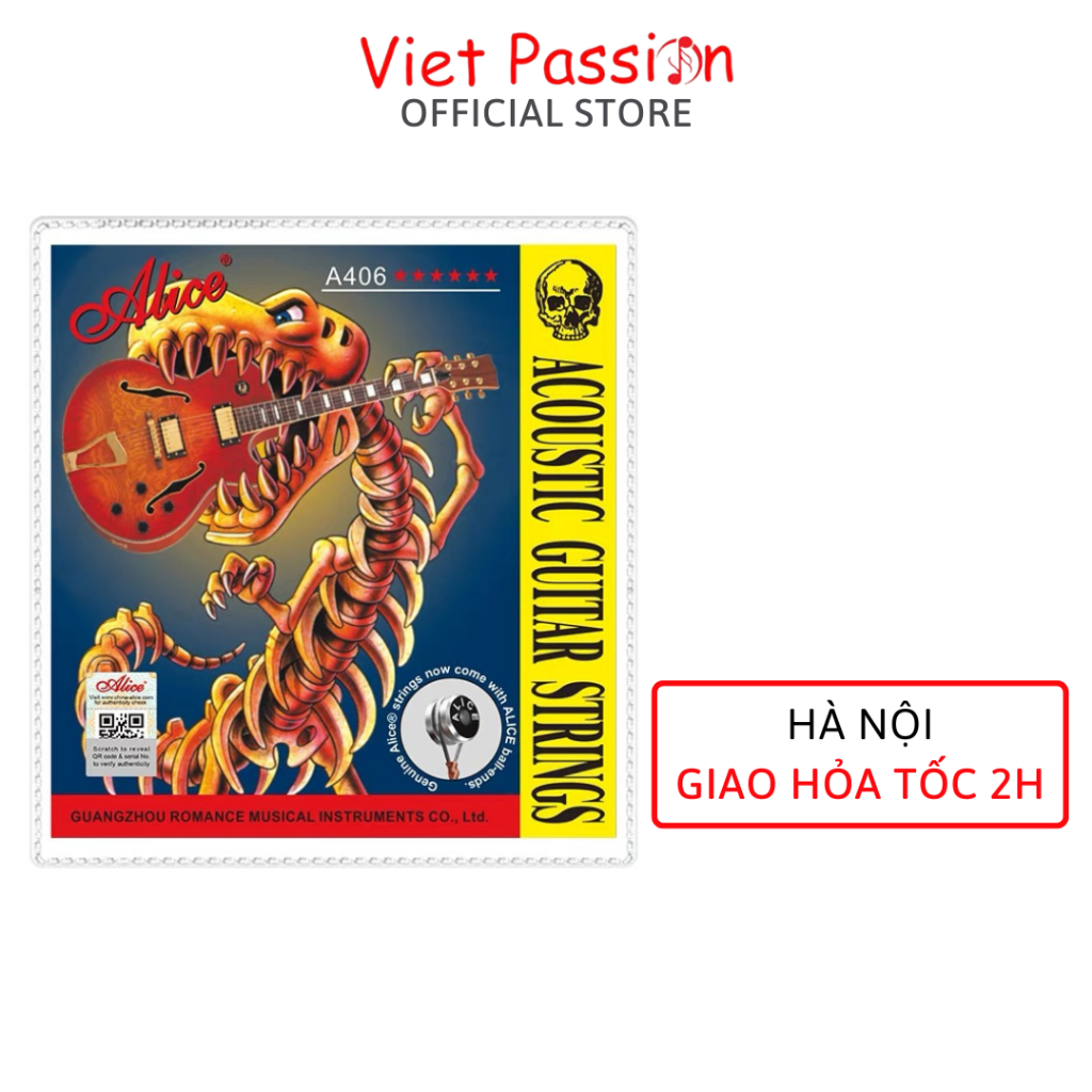 Dây đàn guitar acoustic Alice AW432 A206 A406 AW436 AWR47  chính hãng Viet Passion