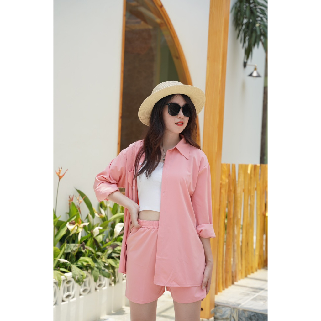 Set đồ nữ mùa thu đông, Đồ bộ nữ dài tay kèm quần gió siêu mát lạnh BN07 - KIMSHOP