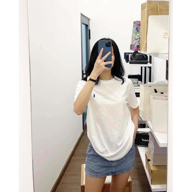 Áo thun polo thêu nai chất xịn