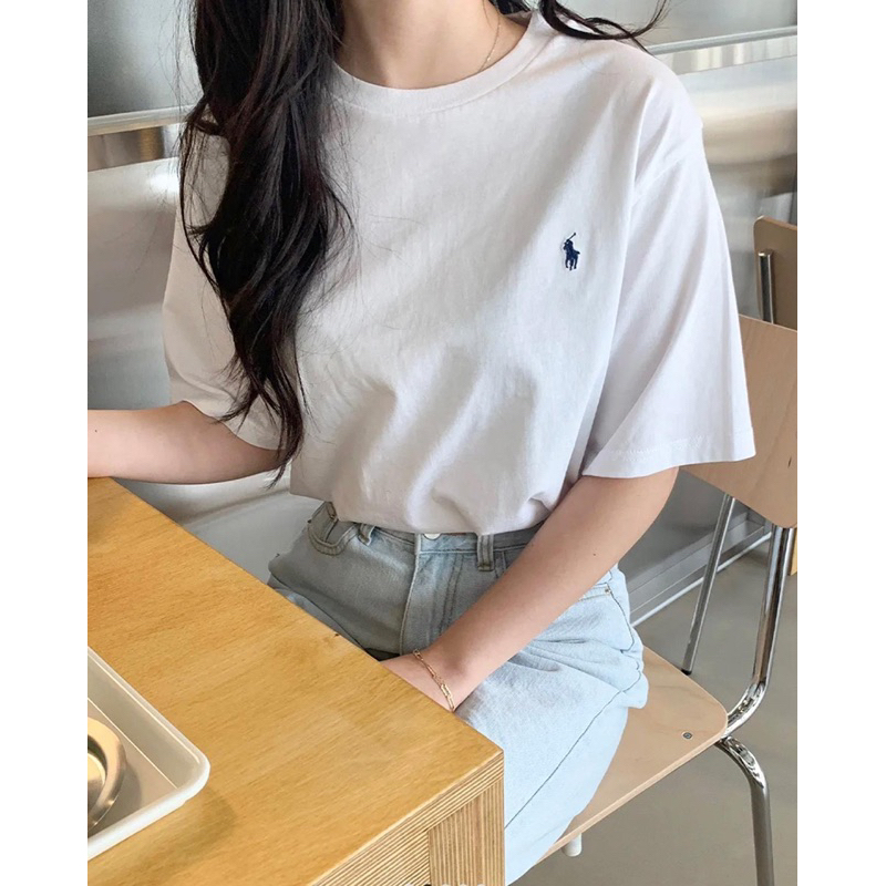 Áo thun polo thêu nai chất xịn