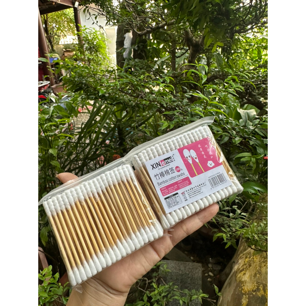 Tăm bông,tăm gỗ sủi da khoé móng,tăm đầu nhỏ lau phun xăm và chùi tràng khoé khi sơn gel💅💅💅