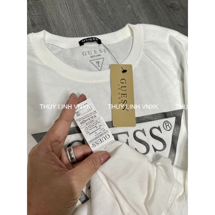 Áo Thun Nữ GUESS/LEE Cotton Mịn Đẹp In Hình Nhiều Màu
