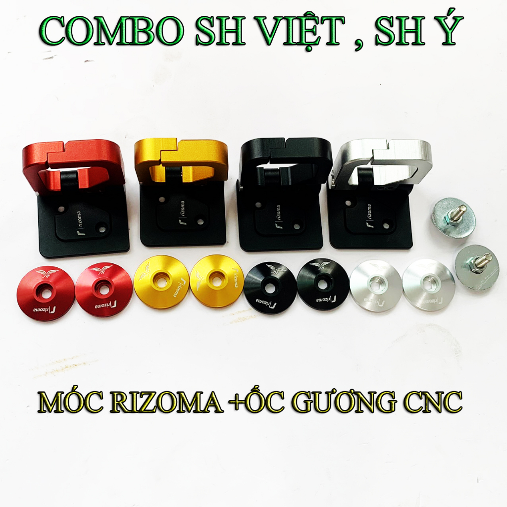 Combo móc cnx cộng bịt chân gương cnc Sh cực đẹp