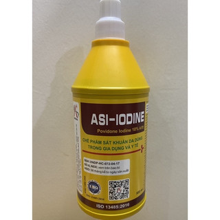 Dung dịch cồn vàng sát khuẩn povidone iodine 10% chai 500ml