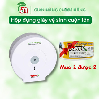 Hộp đựng giấy vệ sinh cuộn lớn ponyo hình tròn cao cấp hopvspy2