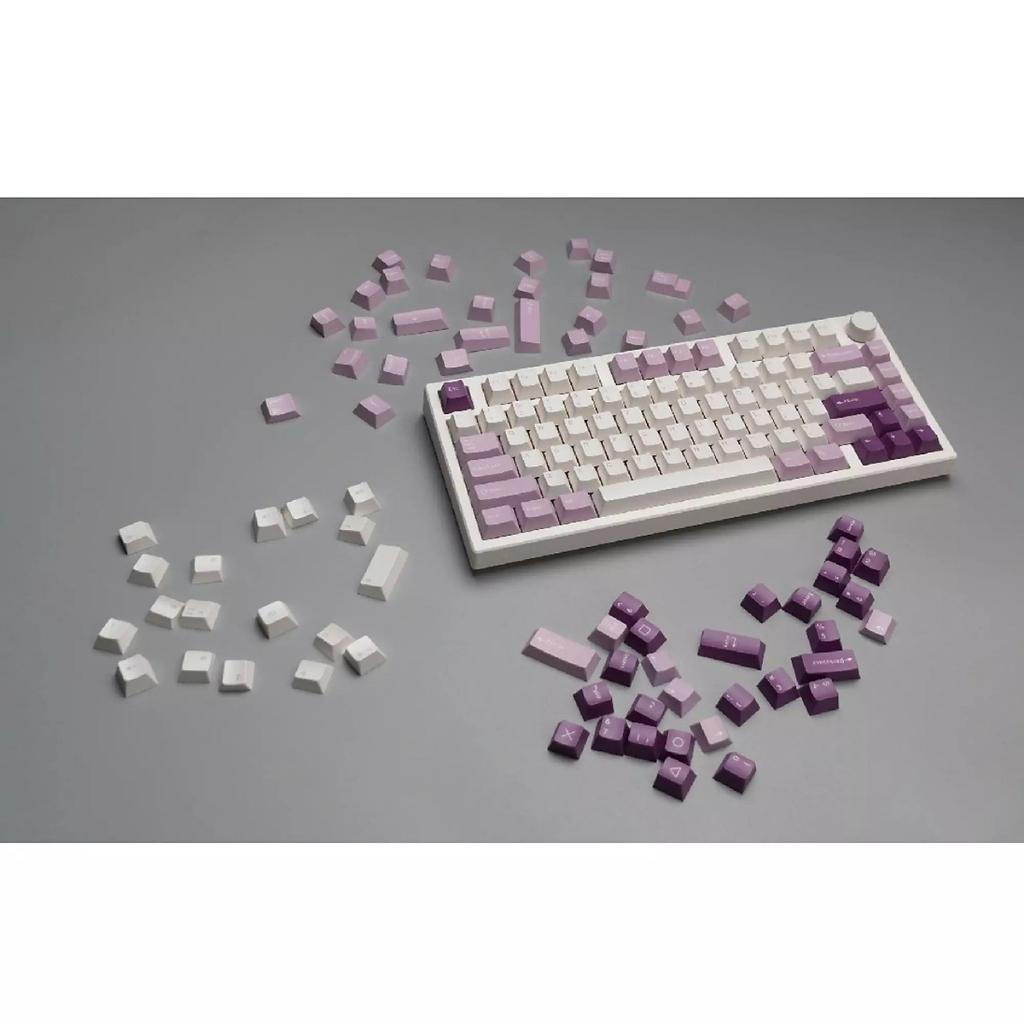 Bàn phím cơ FL-Esports GP75 Taro Purple Kết Nối Không Dây - Mạch xuôi - Hotswap