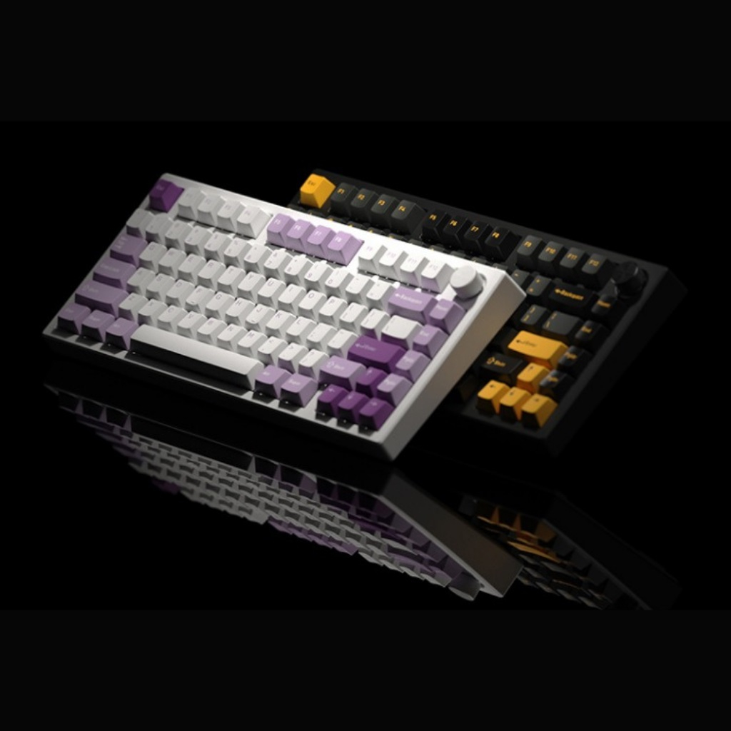 Bàn phím cơ FL-Esports GP75 Taro Purple Kết Nối Không Dây - Mạch xuôi - Hotswap