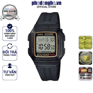 Đồng hồ nam dây nhựa huyền thoại Casio chính hãng Anh Khuê F-201 F-201WA-9ADF