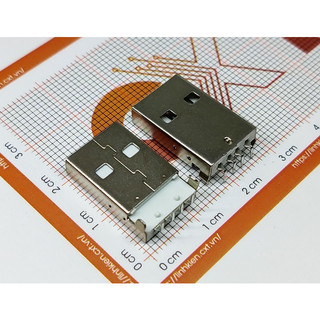 Usb a đực 2.0mm type a 4 chân cong