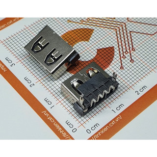 Cổng usb cái 2.0 type a 4p chân smd