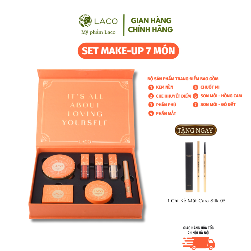 Bộ trang điểm LACO Make up Collection - Set 7 món