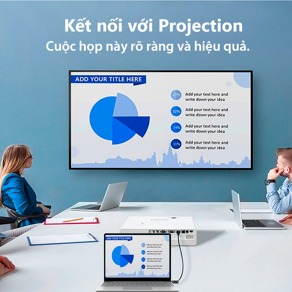 AISURIX HDMI to VGA HDMI Sang VGA 1080P Cho PC TV Xbox Máy Chiếu