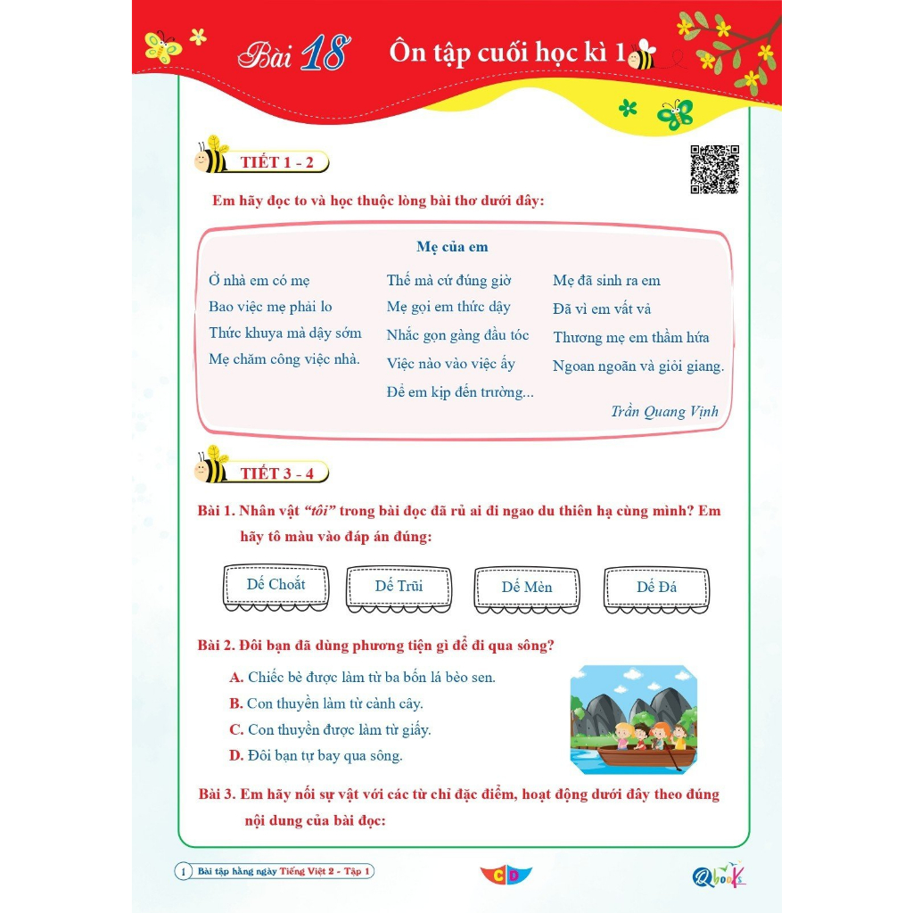 Sách – Bài tập hằng ngày TIẾNG VIỆT  Lớp 2 - Kì 1 – Cánh diều