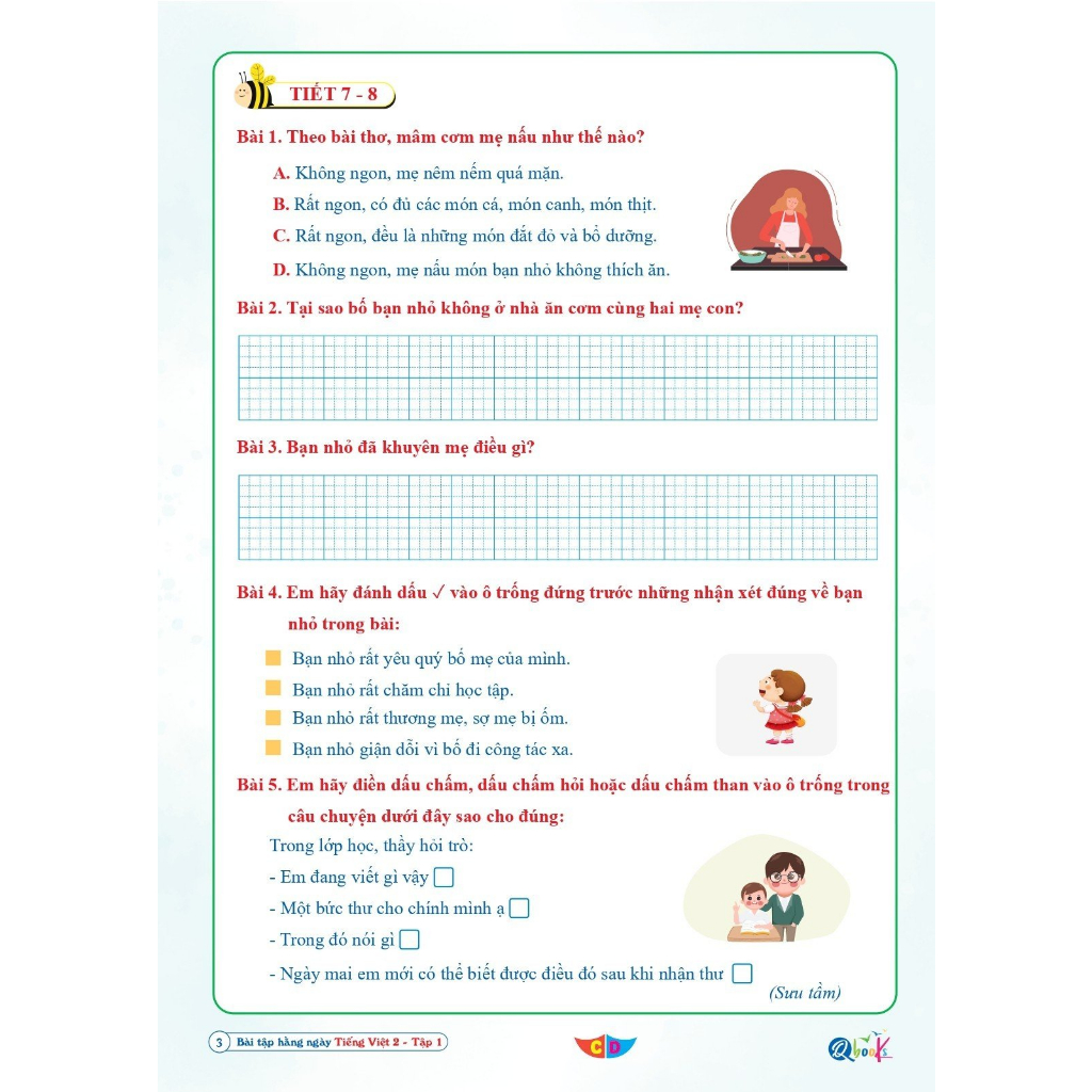 Sách – Bài tập hằng ngày TIẾNG VIỆT  Lớp 2 - Kì 1 – Cánh diều