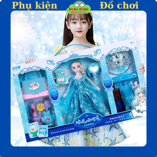 Đồ chơi búp bê elsa cho bé gái, bộ búp bê barbie và phụ kiện, bộ búp bê thay đồ quần áo Ochi kids