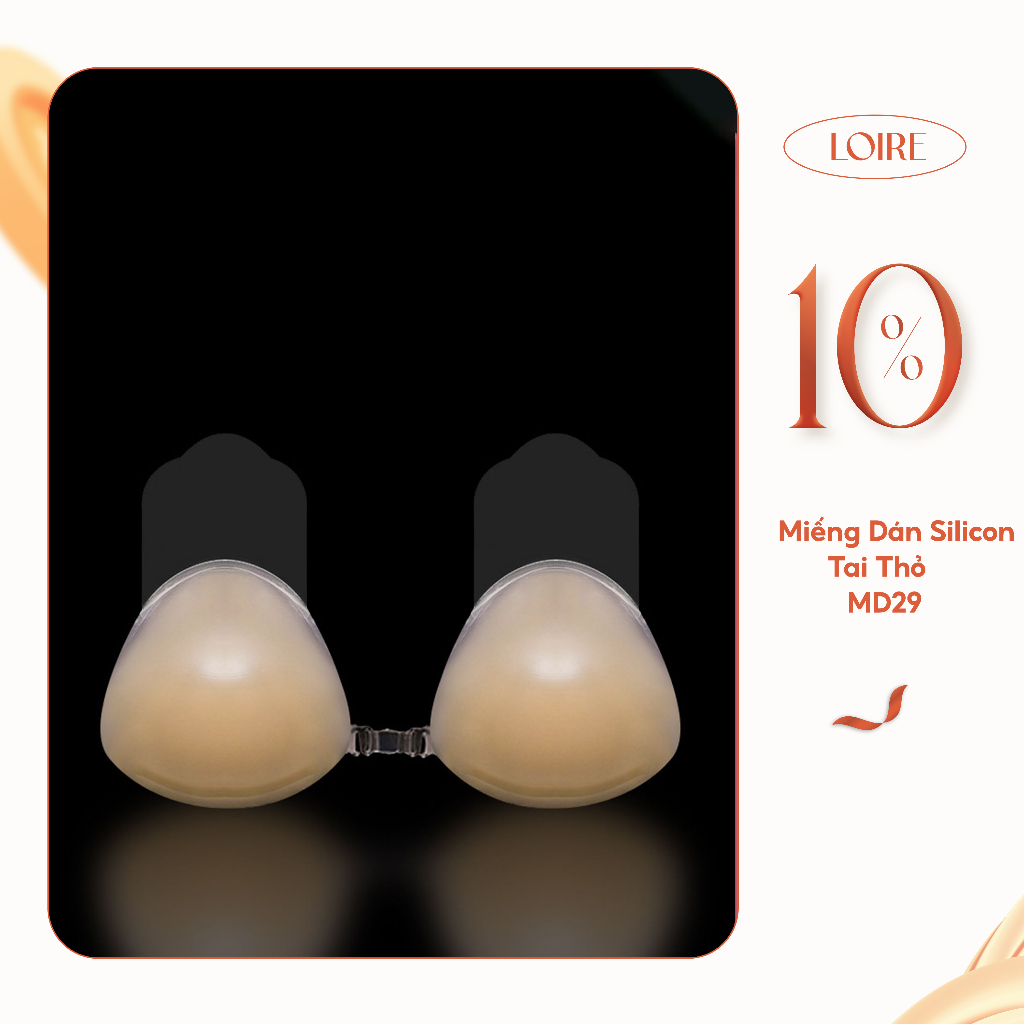 Miếng Dán Silicon Tai Thỏ Gom Ngực Loirechic MD29