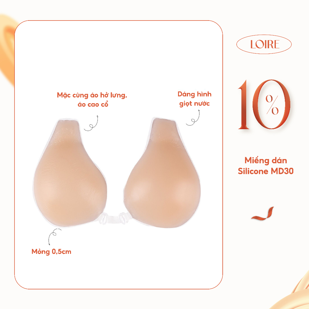 Miếng dán silicon gom và kéo ngực Loirechic MD30